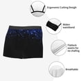 thumbnail image 3 of Pofeuu Black Blue Glitter Sparkles Print Men’s Boxer Briefs, Moisture-Wicking Underwear, Regular,Trunk-XX-Large, 3 of 5