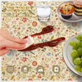 thumbnail image 6 of Pioneer Flower Floral Print Pattern Round Tablecloth 60 X 60 Inch, Wrinkle Resistant Wipeable Table Cloth for Kitchen Dining Picnic Patio Party, 6 of 6