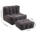 thumbnail image 5 of Ultra Soft Lazy Sofa Chair with Footstool,Comfy High Back Bean Bag Chair Bed Lounger Couch for Indoor,Modern Accent Bean Bag Chairs for Living Room,Bedroom,Apartment, 5 of 6