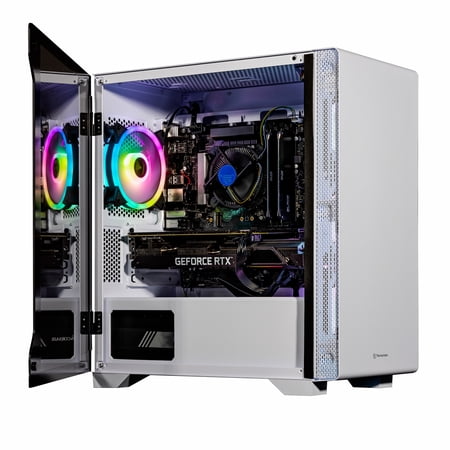 Velztorm Tempix Custom Built Gaming Desktop PC (Intel i5-10400F 6-Core  GeForce RTX 3050  16GB RAM  1TB PCIe SSD  Wifi  HDMI  Bluetooth  Win 10 Pro)