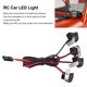 thumbnail image 4 of Luz LED Para Coche RC, Faros Delanteros De 4 Lámparas De 16 LED, Focos Delanteros De Alto Brillo Para 1/10 RC Crawler Para Axial Para SCX10 90046 Para Redcat Gen8, 4 of 7