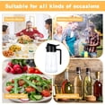 thumbnail image 5 of Oil Spray Bottle, Olive Oil Sprayer, 16 oz Oil Sprayer for cooking, 2 in 1 Glass Oil Sprayer & Dispenser BBQ, Salad, Baking, Kitchen, Steak (Black), 5 of 5