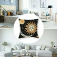 thumbnail image 5 of Acheng Celestial Sun and Moon Pillow Covers Witchy Gifts for Women, Whimsigoth Home Decor, Gifts for Astrology Lovers, Witch Decor Aesthetic,Set of 2 White(Two Size Print) 18x18in, 5 of 7