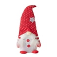 thumbnail image 2 of Fwttom Cadeau Chapeau Tricoté Rouge Ornement Poupée Rudolph Ornement Poupée Couple, 2 of 3
