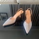 thumbnail image 5 of Moda de verano 2024, tacones altos para mujer, decoración de perlas, zapatos de tacón con talón descubierto para mujer, Sandalias de tacón alto con punta estrecha, zapatos elegantes para mujer, 5 of 5
