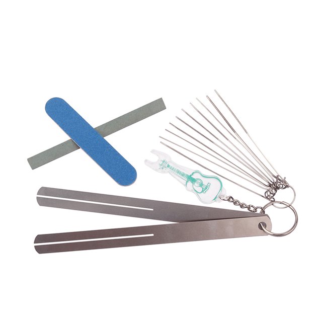 Cordes de Guitare Touche Fil en Acier Inoxydable DIY Whetstone Cordes Pont Pin Puller Écrou Slotting Limage Outil Kit Instruments de Musique Meulage Pierre