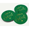 thumbnail image 3 of Inkdotpot Real Gold Foil Love Is Sweet Wedding Tag Favor Hang Paper Tag 100 Piece, 3 of 6