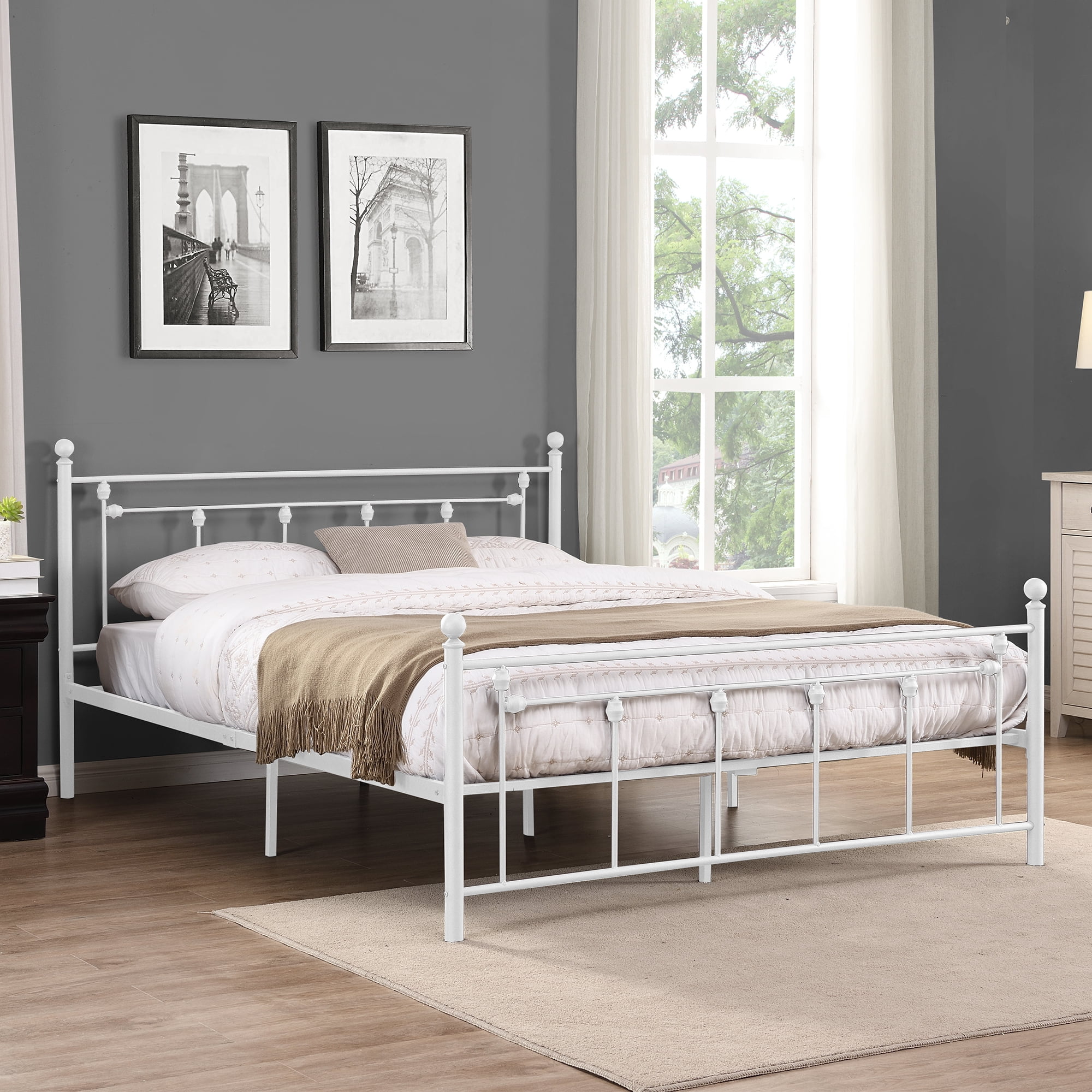 Uhomepro Modern Queen Size Bed Frame Metal Platform Bed Mattress Found Uhomepro atelieryuwa