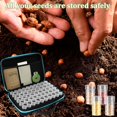 thumbnail image 3 of HLONK Garden Seed Storage Organizer Box - 60 Slots Seeds Organizer with Foam Insert Plastic Storage Containers Label Stickers Seed Envelopes Plant Tags Funnel  Vegetable Seed Storage Case, 3 of 10