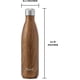 thumbnail image 4 of Botella de Agua Acero Inoxidable S'well, Recipientes con Aislamiento al vacío Triple Capa, Mantienen Bebidas Frías 36 horas y Calientes 18, Libre de BPA, Perfecta Viajar, Madera, 500 ML, 4 of 5