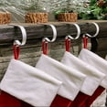 thumbnail image 3 of Haute Decor The Original MantleClip® Stocking Holder - Real Galvanized Steel   Size: 4 Pack, Color: Galvanized, 3 of 6