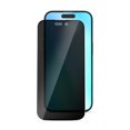 thumbnail image 2 of MyBat Pro Privacy Full Coverage Tempered Glass Screen Protector (3-pack) for Apple iPhone 16 / 15 (6.1) / 15 Pro (6.1) / 14 Pro (6.1) - Black, 2 of 9
