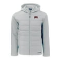 thumbnail image 2 of Men's Cutter & Buck  Gray UNLV Rebels Evoke Hybrid Eco Softshell Recycled Full-Zip Hoodie Jacket, 2 of 3