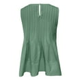 thumbnail image 6 of Ediodpoh Womens Tank Tops 2025 Flowy Peplum Tops for Women Dressy Sleeveless V Neck Tank Tops Women's Tops Green XS, 6 of 6