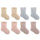 thumbnail image 1 of Calcetines Laklulu para bebés, niños y niñas: 4 pares de calcetines de algodón de punto grueso, cálidos y sin costuras para niños pequeños, calcetines de algodón para niños, 1 of 5