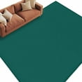 thumbnail image 2 of Dark Green 5x7 Area Rugs, Farmhouse Solid Green Color Modern Art Non-Skid Rubber Backing Large Rectangle Rugs - Living Room Bedroom Home Office, Indoor Floor Mat Carpets Washable Rug, 2 of 9