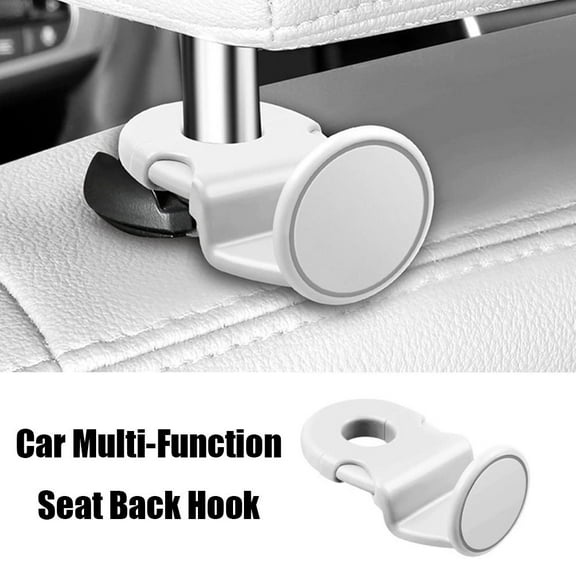 Car Seat Headrest Hook 4 Pack, Hanger Storage Organizer Universal for Handbag Purse Coat fit Universal Vehicle Car