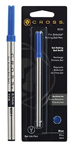 Selectip Gel Rollingball Pen Refill, Blue, 1 Per Card (8521) Walmart.com