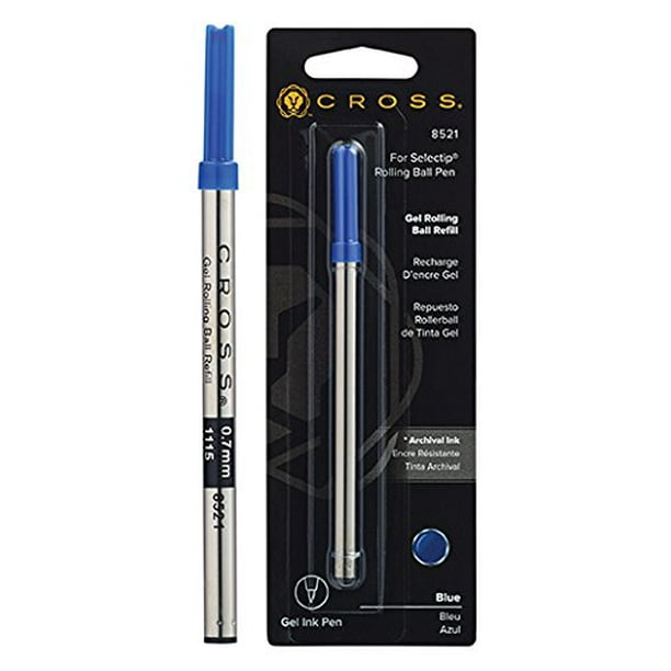 Selectip Gel Rollingball Pen Refill, Blue, 1 Per Card (8521) Walmart.com
