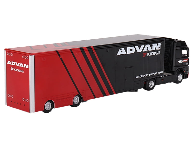 MINI GT 1/64 - MERCEDES-BENZ Actros + Racing Transporter ADVAN