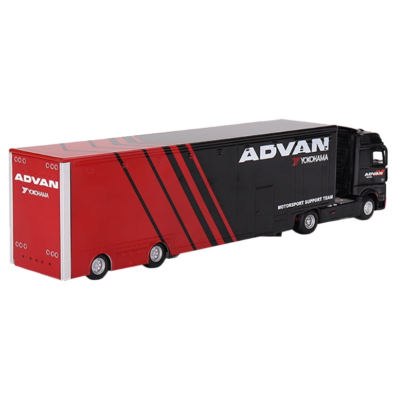 MINI GT Mercedes-Benz Actros ADVAN トレーラー MINI GT 1/64 - MERCEDES-BENZ Actros + Racing Transporter ADVAN