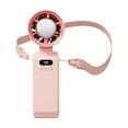 thumbnail image 2 of shyuyusa Portable Handheld Fan With Colorful LED Light Lanyard Transparent Body Personal Cooling Fan USB Rechargeable Mini Air Cooler, 2 of 5