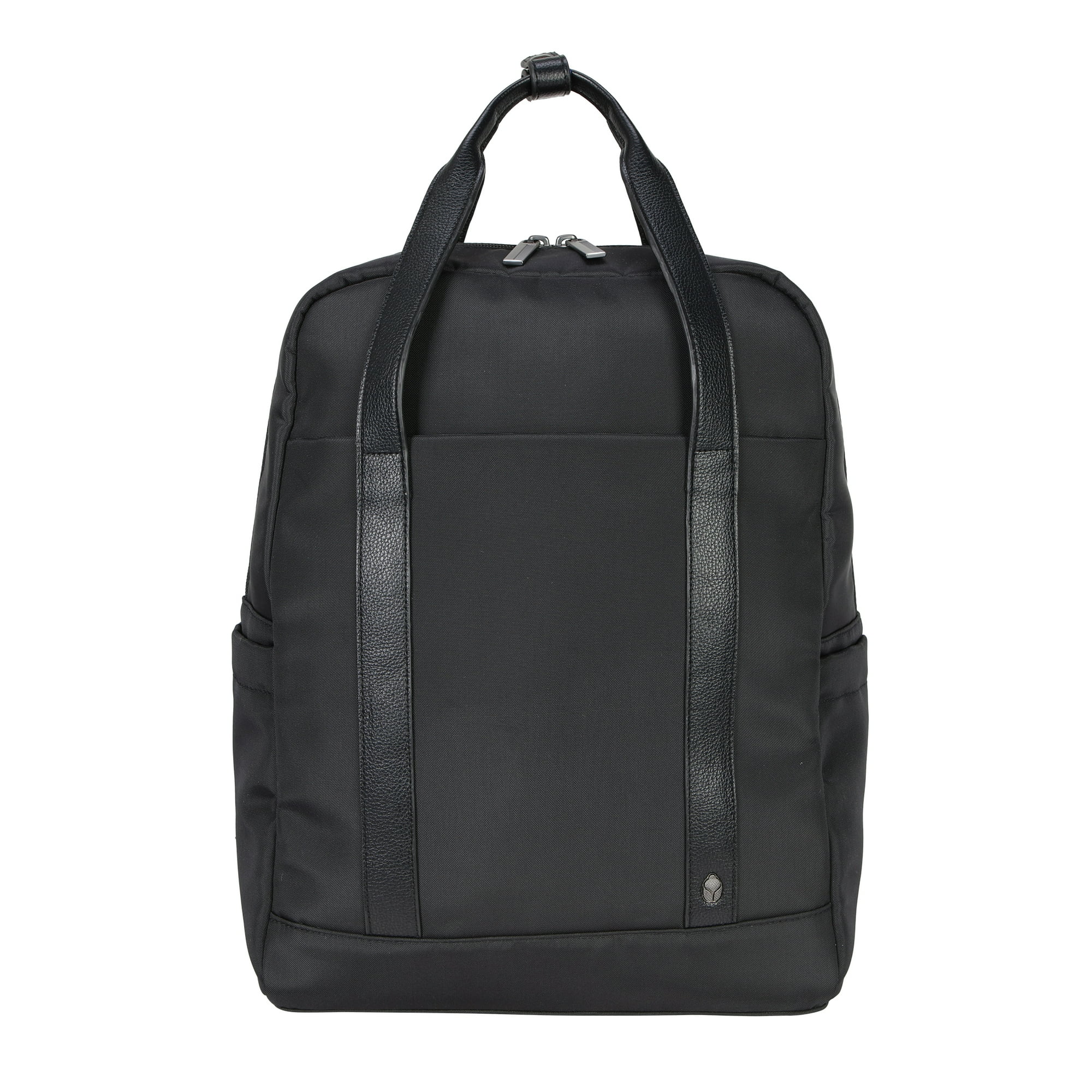 btL 16-inch Nylon Convertible Travel Backpack Tote with 15-inch Laptop Sleeve, Black
