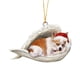 thumbnail image 2 of Colgante decorativo de perro navideño, accesorios decorativos para árbol de Navidad, 2 of 5