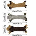 thumbnail image 3 of HKUKY - Peluche de piel de animal sin relleno resistente a mordeduras y sonido para mascotas, de pana, forma de cerdo, vaca y perro, 14,2 pulgadas, 3 of 8
