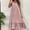 Pink summer dresses, variant on SEMPAI Summer Dress for Women Summer Dresses Short Sleeve Round Neck Solid Knee-Length Sundress Summerdresses Active