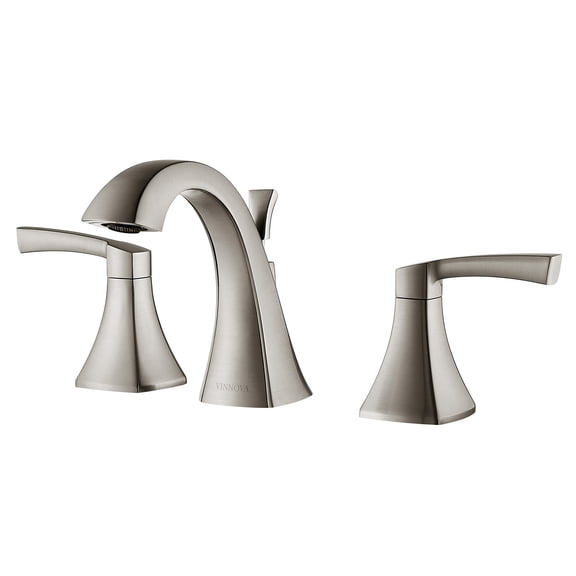 Vinnova Abbie Two-Handle 8-Inch Widespread Bathroom Faucet in Satin Nickel