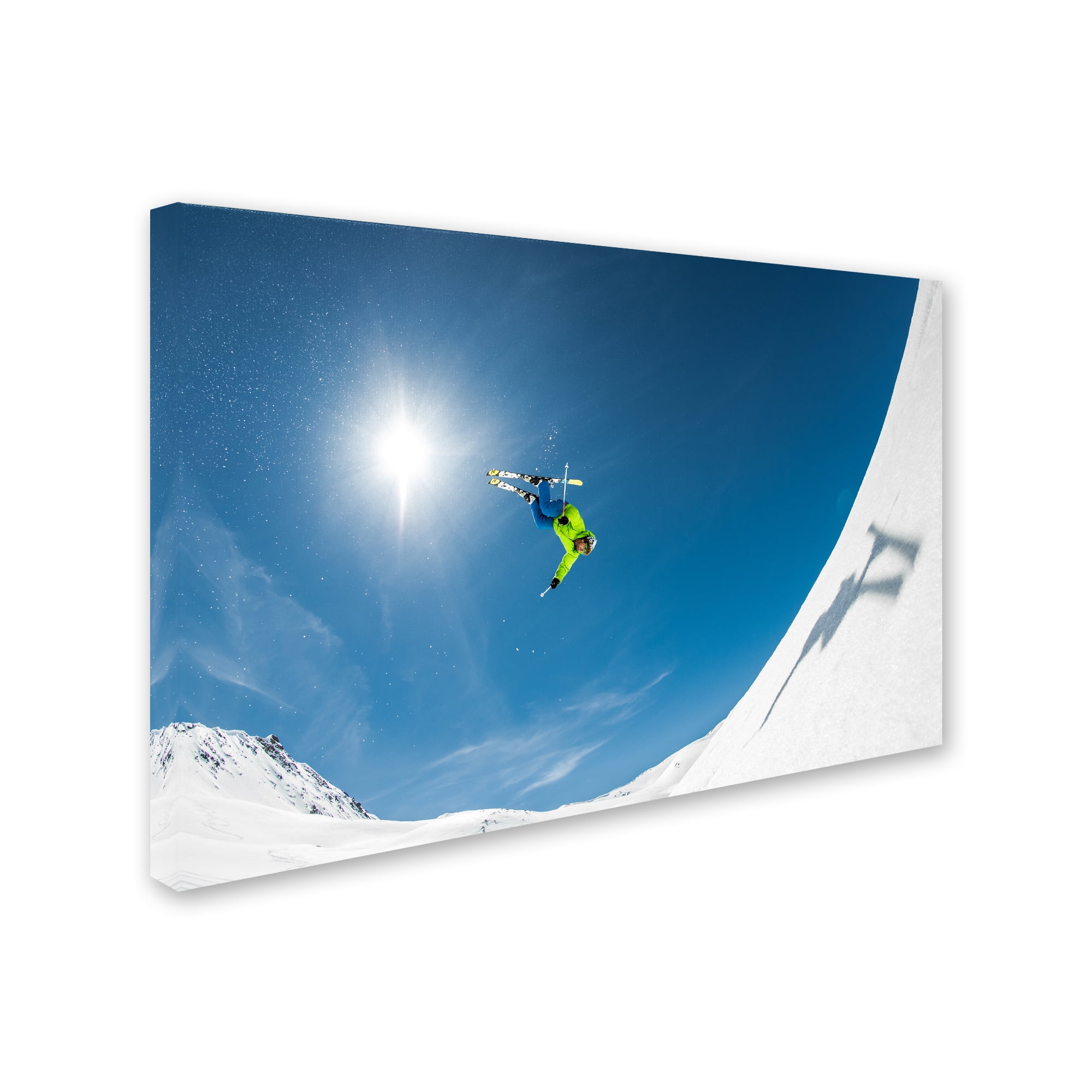 Trademark Fine Art 'Backcountry Backflip' Canvas Art by Eric Verbiest