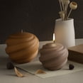 thumbnail image 3 of 3 Piezas Bola Giratoria Vela Molde de Silicona Espiral Tallado Aromaterapia Vela Molde DIY Hecho una Mano 3D Yeso Resina Yeso, 3 of 5