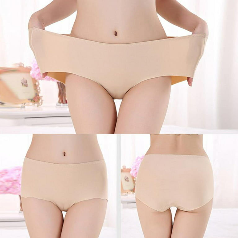 Breathable Cotton Panties Antibacterial Crotch Soft Fabric Pocket