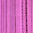 thumbnail image 1 of Ahgly Company Indoor Square Abstract Purple Modern Area Rugs, 4' Square, 1 of 4