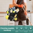 thumbnail image 3 of Large Wearable Cleaning Caddy Bag with 4 Foldable Dividers for Cleaners & Housekeeper with Handle & Adjustable Shoulder Straps, 3 of 11