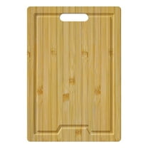 Large Wood Cutting Board, 15.75" Bamboo Cutting Boards for Kitchen with Juice Groove and Handles, Cutting Boards for Kitchen