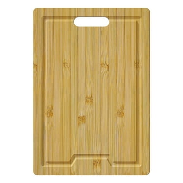 Large Wood Cutting Board, 15.75" Bamboo Cutting Boards for Kitchen with Juice Groove and Handles, Cutting Boards for Kitchen