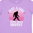 thumbnail image 4 of Inktastic Just a Girl Who Loves Bigfoot Girls Toddler T-Shirt, 4 of 5