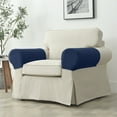 thumbnail image 2 of Vorkoi Stretch Armrest Covers Anti-Slip Upgraded Spandex Arm Covers for Chairs Couch Sofa Armchair Slipcovers for Recliner Sofa with Hook and Loop Tape 2PCS, 2 of 6