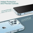 thumbnail image 4 of JETech Glitter Case for iPhone 13 Pro 6.1-Inch, Bling Sparkle Shockproof Phone Bumper Cover, Cute Sparkly for Women and Girls (Clear), 4 of 7