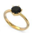 thumbnail image 2 of 2.00 Carat New Design Round Cut Black Onyx Gemstone Solitaire Bridal Ring for Ladies Solid 14K Yellow Gold Size 7.5 by Diamond-Capitals, 2 of 8