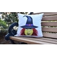 thumbnail image 2 of Simply Daisy, 16" x 16" Peek A Boo Witch Cream Halloween Print Decorative Throw Pillow, 2 of 2