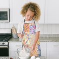thumbnail image 4 of Pioneer Flower Floral Print Pattern Kids Aprons for Girls and Boys,Adjustable Neck Strap Toddler Aprons for Kids Cooking Baking, 4 of 7
