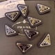 thumbnail image 2 of PRADA Broche De Triángulo Invertido Metal Europeo Americano Hombres Mujeres Desgaste Accesorios A Juego Gao Jiahui unisex, 2 of 2