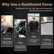 Car Dashboard Cover Dash Mat Non-Slip Protector Black For Ford Escape 2020-2026