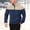 Navy, variant on Kosheko Men's Half-Zip Quilted-Block Pullover, Cozy Warm Knit Fabric for weekend errands & lounging Black S