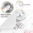 thumbnail image 2 of Yayeee Dish Drying Mat for Kitchen Counter 16"x18" Microfiber Absorbent Pad, Cartoon Elephant, 2 of 7