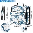 thumbnail image 3 of ALAZA Zipper Binder Palm Trees and Spear 3 Ring Trapper Keeper File Folder Organizer Bag, 3 of 8