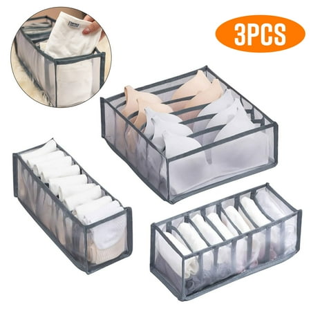 

Houseware Underwear Organizer Drawer Divider Foldable Breathable Storage Box Closet Dividers Dresser Clothes Drawer Organizers for Storing Underwear Bra Socks Organizer Divider